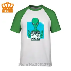 Детройт техно-музыкальные футболки с инопланетным рисунком пришелец Харадзюку, мужские футболки с принтом hombre camiseta, футболки с круглым