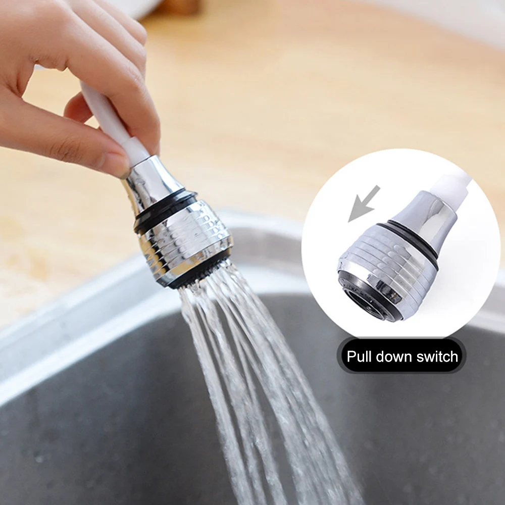 360 Degree Rotation Retractable Extension Tube Tap Water Filter Shower Kitchen Faucet Extender Water-Saving Nozzle Faucet Filter