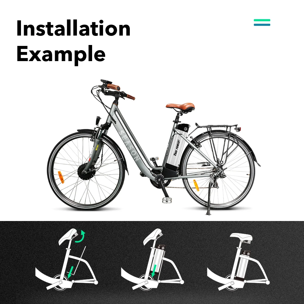 Batteria Per Bici Elettrica 36V 13Ah - Compatibile Con MiFa, Rex, Prophete, Aldi Bike - Foto 4