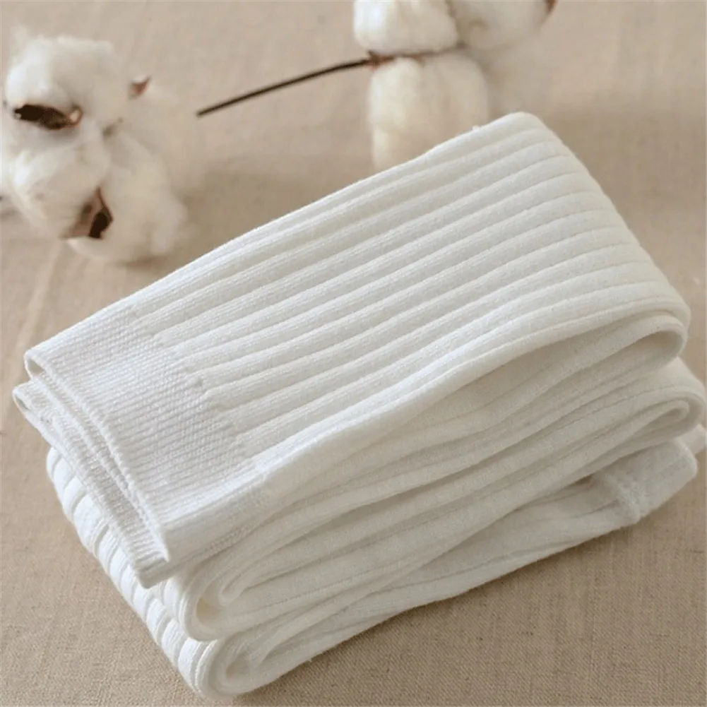 White Pudcoco/От 0 до 5 лет; Детские гетры; леггинсы; зимние теплые хлопковые колготки для маленьких девочек - Цвет: White
