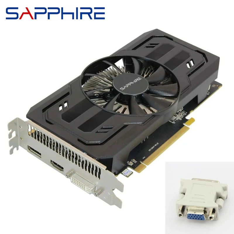 Original SAPPHIRE R7 260X 2GB Graphics Cards GPU AMD Radeon R7260 R7 260 2GB Screen Video Cards Computer Game Map VGA PCI-E X16 graphics card for pc