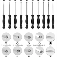 10 шт./компл. отвертка карбюратор Adjusing набор инструментов шлицевой Pacman Double D Тип для Husqvarna Zama Walbro карбюратором бензопилу