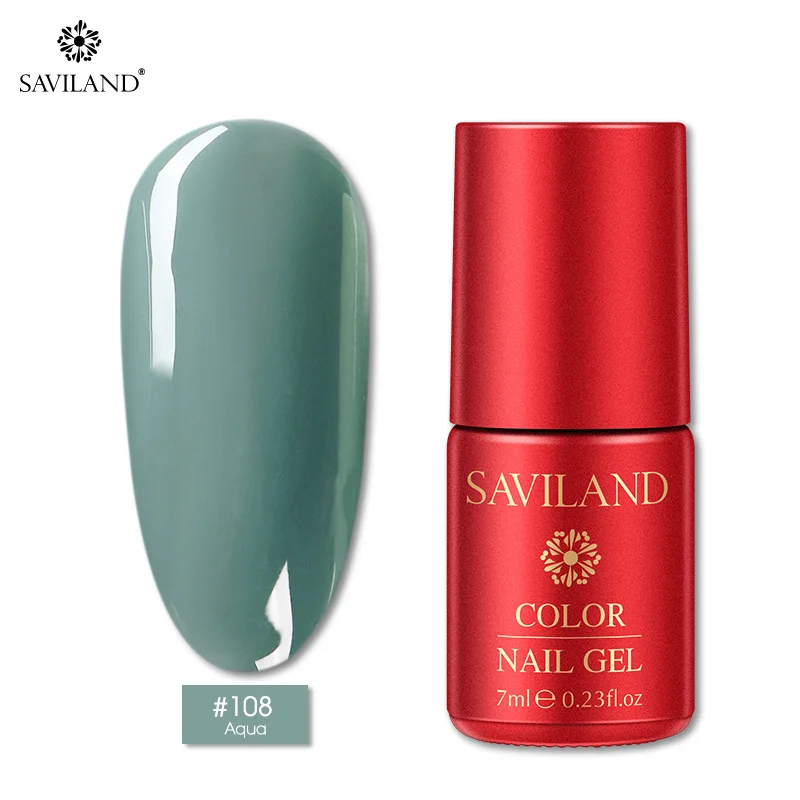 SAVILAND 126 Colors New Arrival Semi Permanent Top Coat UV LED Gel Varnish Soak Off Nail Art Gel Lacquer Gel Nail Polish - Цвет: PT108