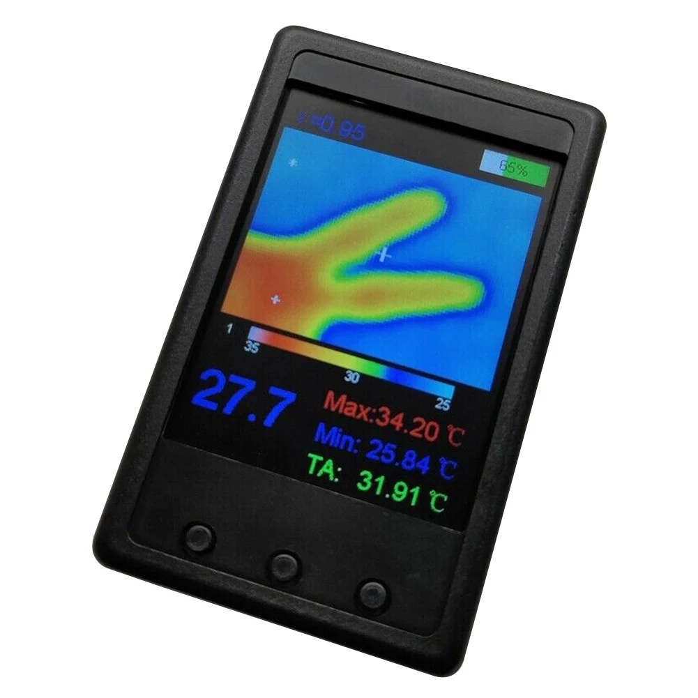 

With Shell Portable Professional Thermal Imager Color Display Infrared Digital USB Port Temperature Sensor Adjustable Handheld