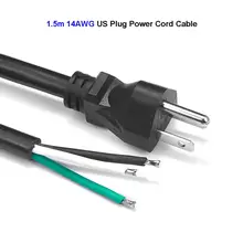 Шнур питания для посудомоечных машин 14AWG сменный Пигтейл NEMA 5-15P кабель питания для Светодиодный прожектор морозильная камера вытяжка вакуумная