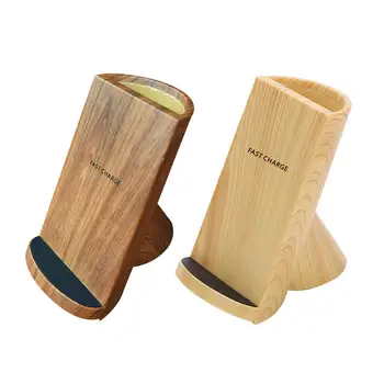 

Multifunctional QI Wireless Fast Charger Wood Pen Holder Phone Holder Mobile Phone Holder Bracket For Smart Phone Travel Car