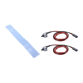 

30 Pcs 10X10X1mm GPU CPU Heat Sink Cooling Heat Silicone Pad & 2 Pack 2 Pin SW PC Power Cable On/Off Switch Wire 45cm