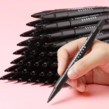 Двухсторонние жирные маркеры Кисть ручка крючок линия штрихи черный маркер быстросохнущая Водонепроницаемая ручка не выцветает художественные принадлежности