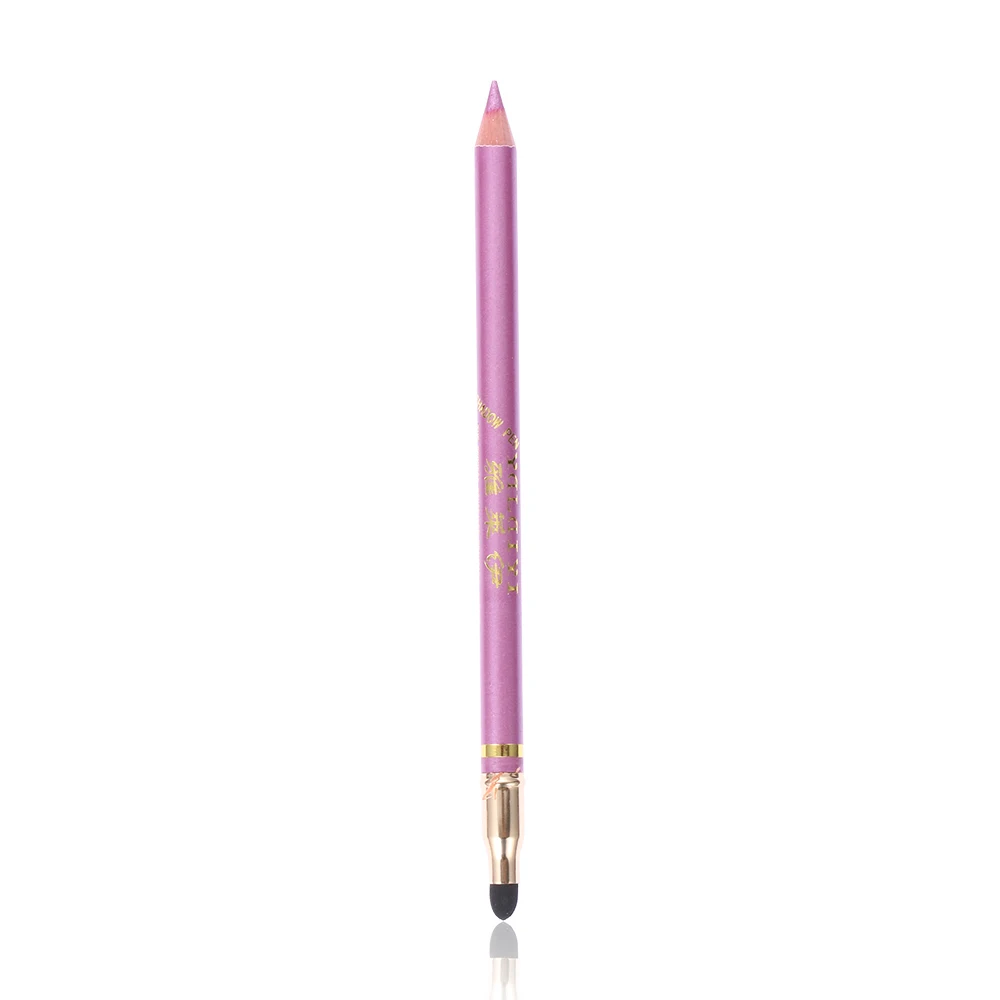 10 цветов двойной карандаш для глаз с губчатой головкой блестящие перламутровые тени для век Матовая подводка для глаз макияж подводка для глаз ручка - Цвет: 6