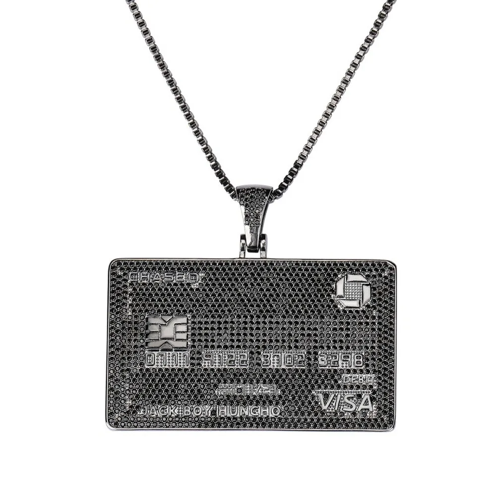 VISA Card Pendant \u0026 Necklace 18k Gold 