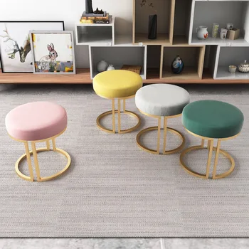 

stool in kindergarten Children's Paradise Apartment home stay porch mini cloth art change shoes stool bedroom dressing stool