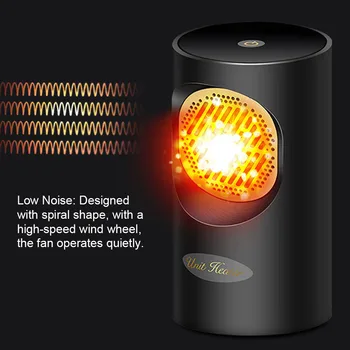 

Portable Warmer Fan Space Warmer Heating Electric Heater Dual Use Summer Air Cooler 2-in-1 Heating/Cooling For Home Office