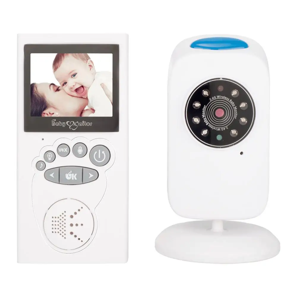 

Wireless Video Baby Monitor 2.5 inch Color Security Camera 2 Way Talk NightVision IR LED Temperature Monitoring
