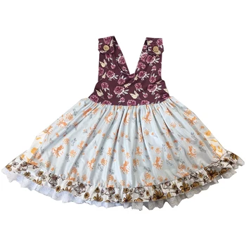 

baby girls summer short sleeveless knee-length cotton dress children adorable party froal dress