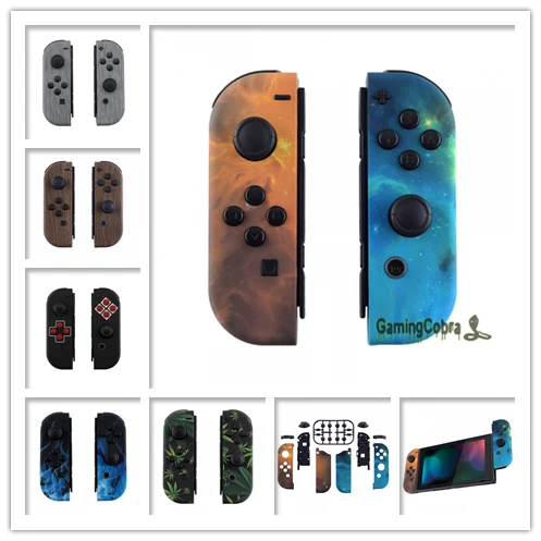 

Soft Touch Grip Custom Patterned Controller Housing W/ Full Set Buttons DIY Replacement Shell Case for Nintendo Switch Joy-Con