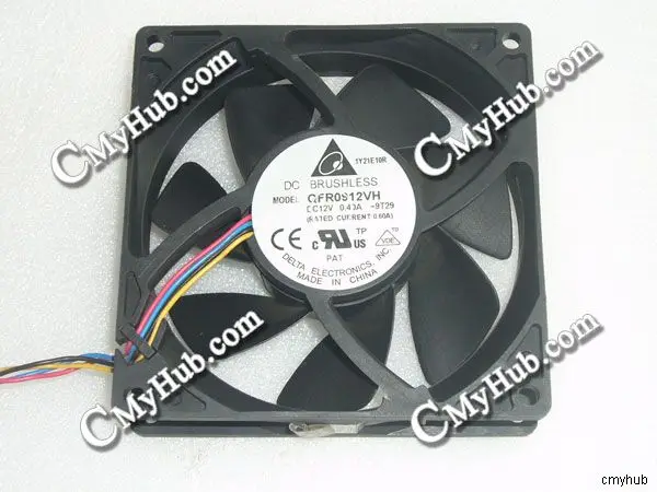 For DELTA QFR0912VH 9T29 DC12V 0.40A 9225 9.2CM 92mm 92x92x25mm 4Pin 4Wire Cooling Fan | Компьютеры и офис