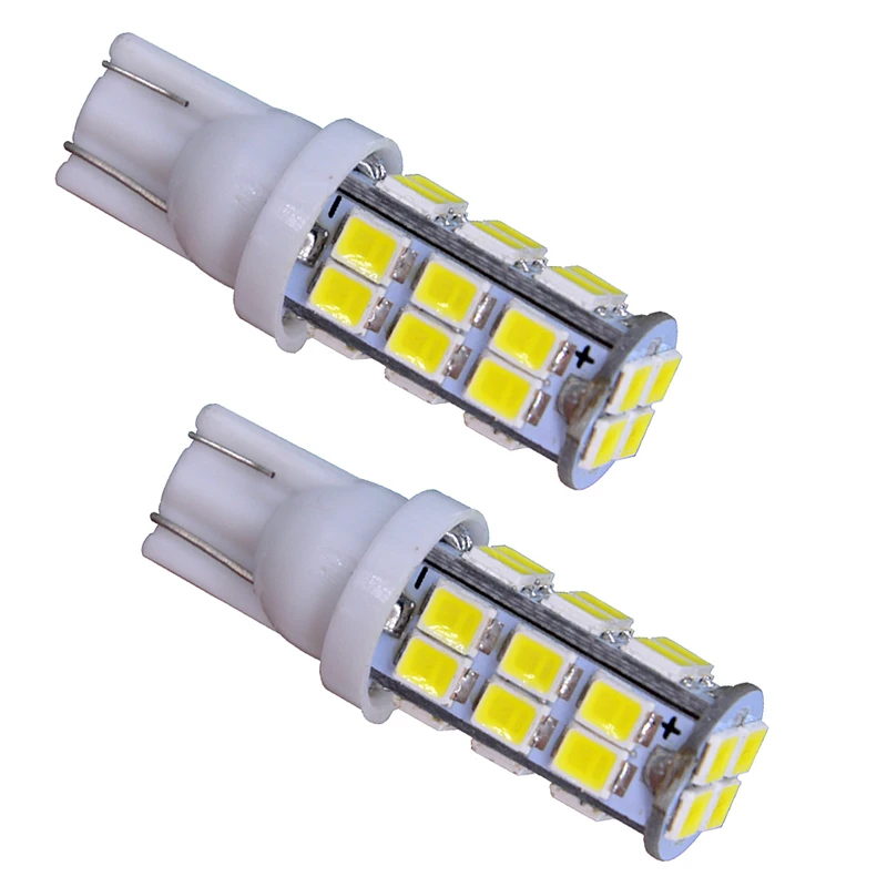 100x T10 светодиодный 168 W5W 28 светодиодный 501 Высокое качество 2835 SMD авто отложным воротником сбоку номерной знак светильник лампа габаритного огня AC/DC 12V