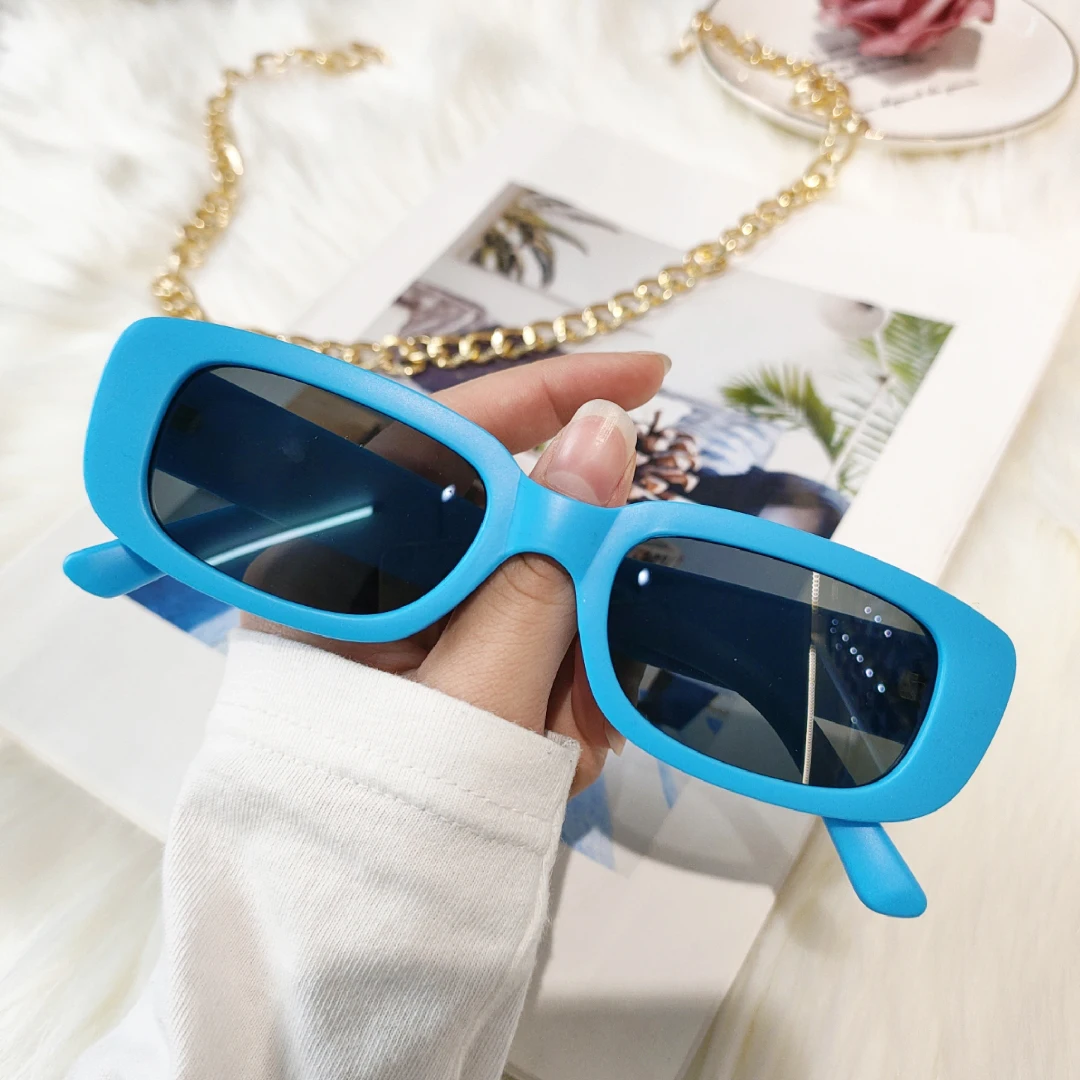 Emosnia Retro Square Candy Color Sunglasses Women Fashion Rectangle Lens Shades UV400 Men Yellow Green Sun Glasses big frame sunglasses