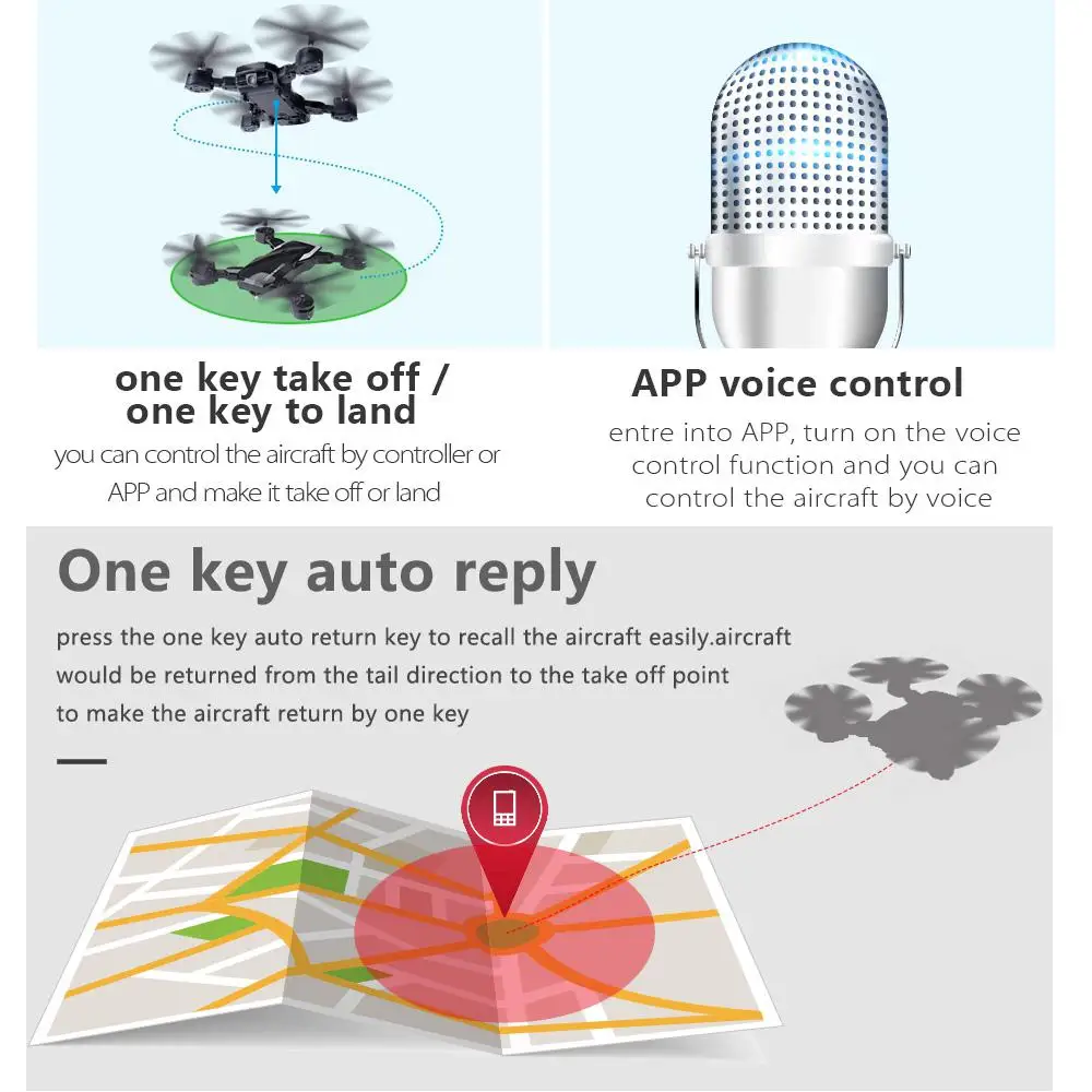 LF609 Wifi FPV RC Дрон Квадрокоптер с камерой 0.3MP/2.0MP