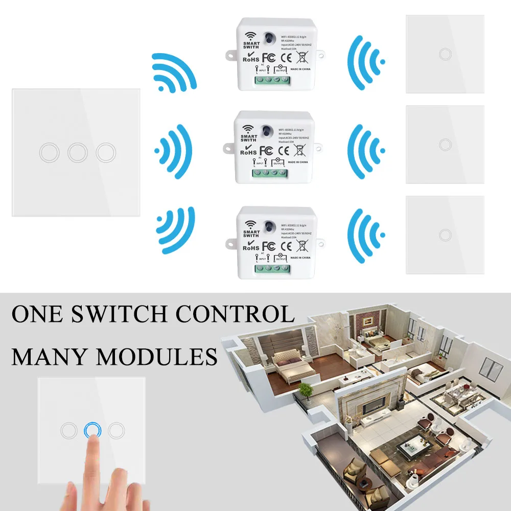 GS KS-602S 15A Smart WiFi Light Switch – Used, Works With Google Home, Has Scratches