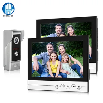 

9inch Color Wired Video Intercom System Video Doorbell Doorphone Monitor + 700TVL Metal Outdoor Camera IR Night Vision 100 Meter