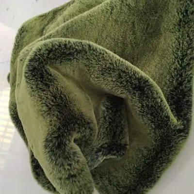Искусственный мех кролика искусственный плюшевый мех Ткань для зимнего пальто жилет меховой воротник 160*50 см длинные волосы плюшевый мех tissu telas - Цвет: color 5