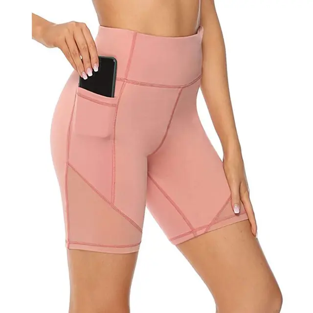 Pink Mesh Biker Shorts Online, 54% OFF 