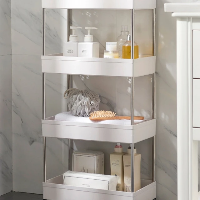 Bathroom Storage Cabinets Floor Standing  Rolling Cart Shelves Drawers - 2  Plastic - Aliexpress