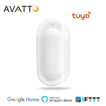

AVATTO Tuya Smart WiFi Door Sensor, Door Open/Closed Detectors, Smartlife APP Wifi Window Sensor Work with Alexa,Google Home