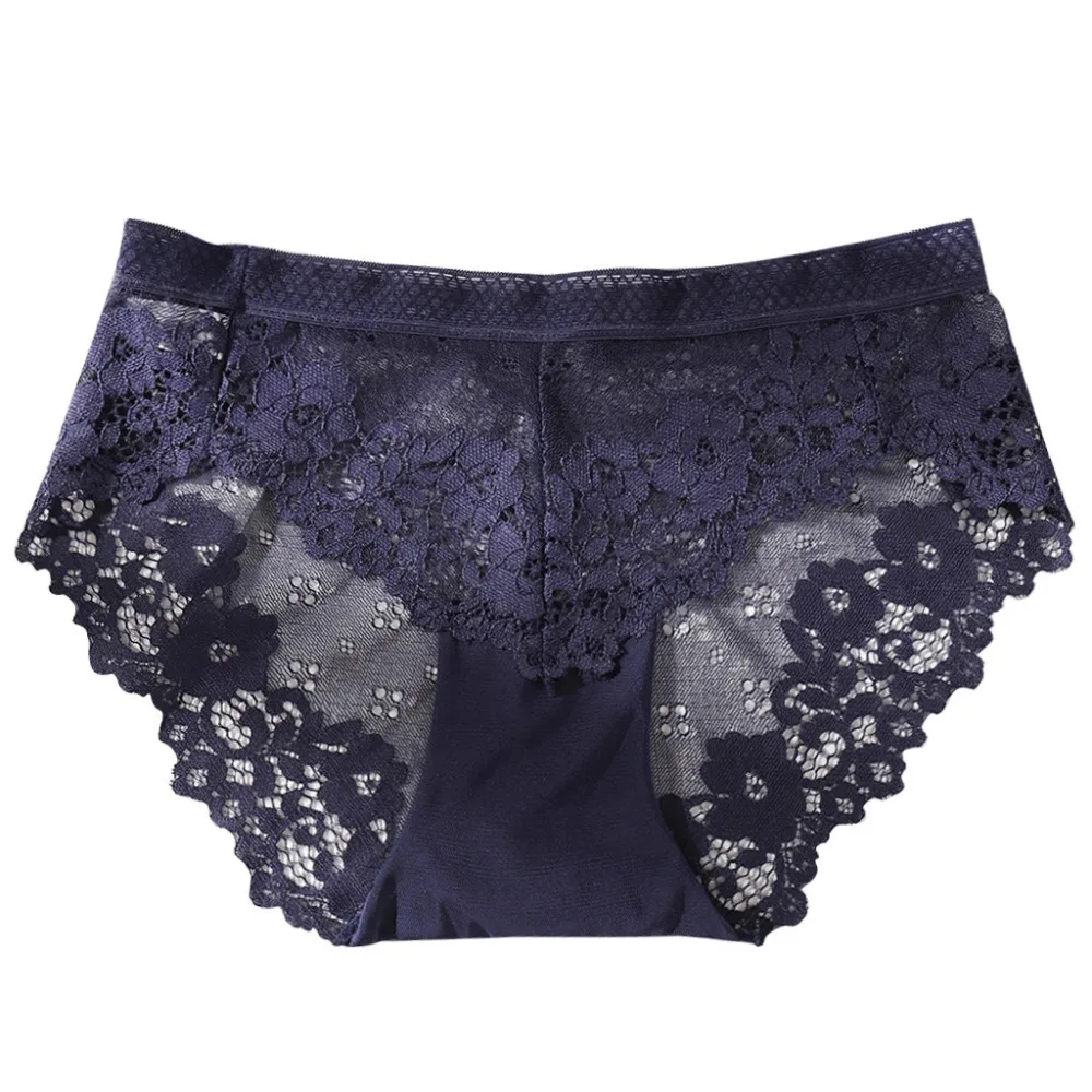 Women's breathable briefs underwear ladies panties sexy lace high stretch ice silk underwear underwear 20N5 (7)