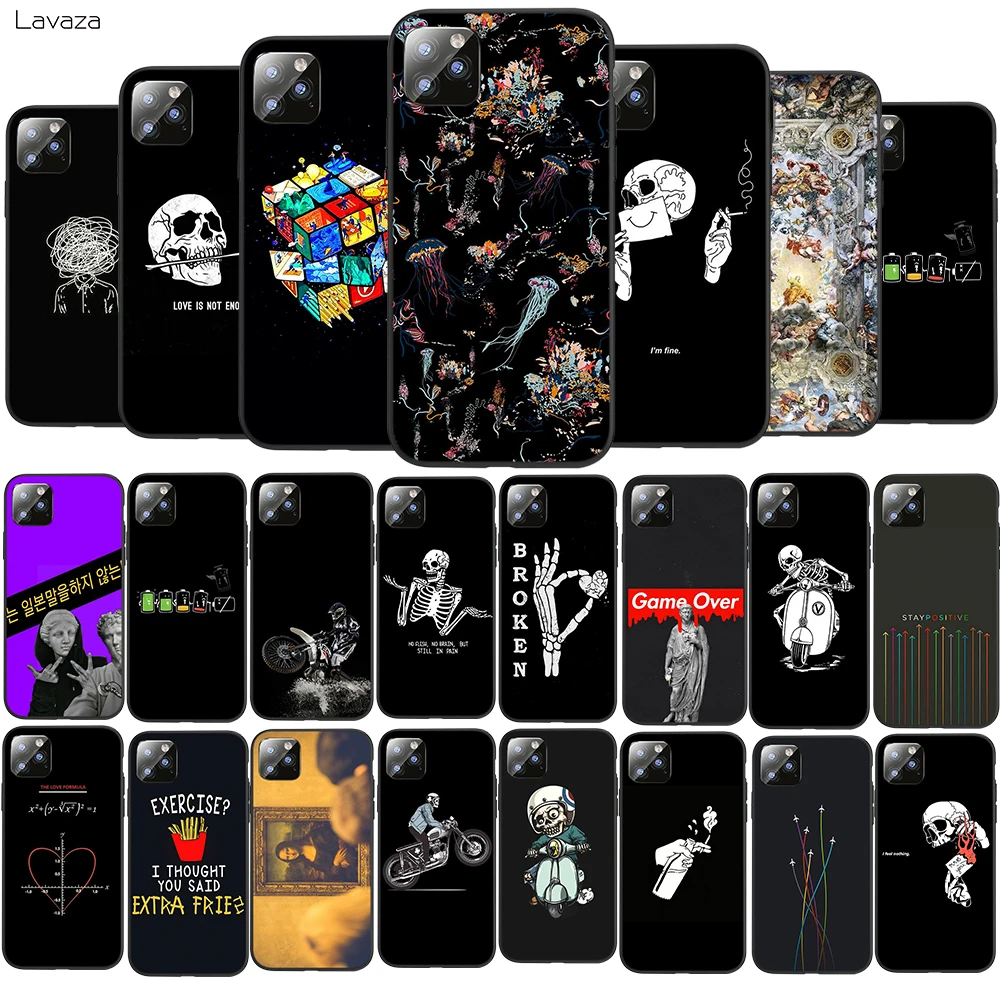

Lavaza Shantou TPU Soft Case for iPhone 8 7 6 6S Plus 5 5S SE X XS 11 Pro Max XR Coque Shell Cases