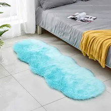 Плюшевые ковры из искусственного меха для гостиной неправильный овал диван детская кровать