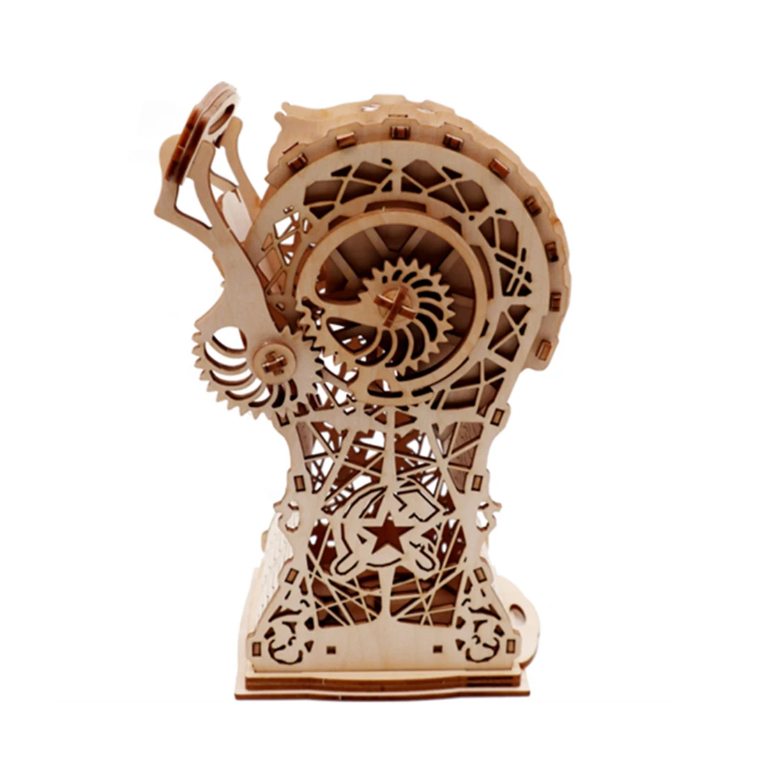 

3D Wood Torch Box Organ Treasure Box Wooden Mechanical Puzzles DIY Assembly Model Creative Gift For 14+