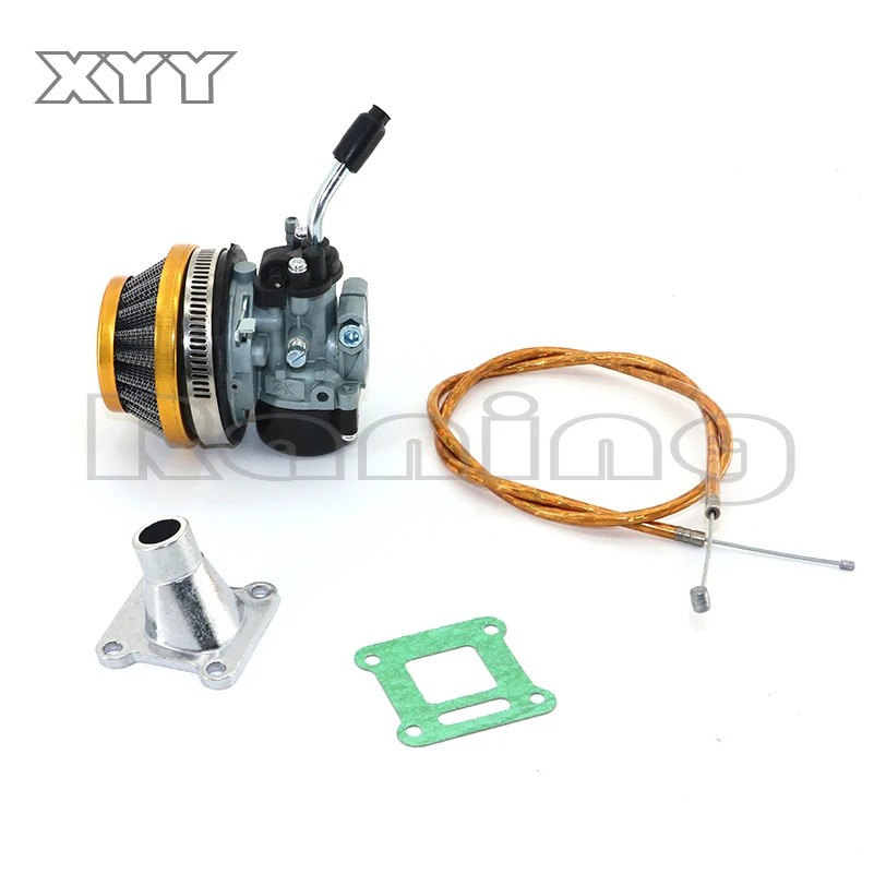 

ATV 49cc Performance 19mm Carburetor 58mm Air Filter cable Assembly for 2-stroke 49cc 50cc 60cc 66cc 80cc Mini Pocket Bike Group