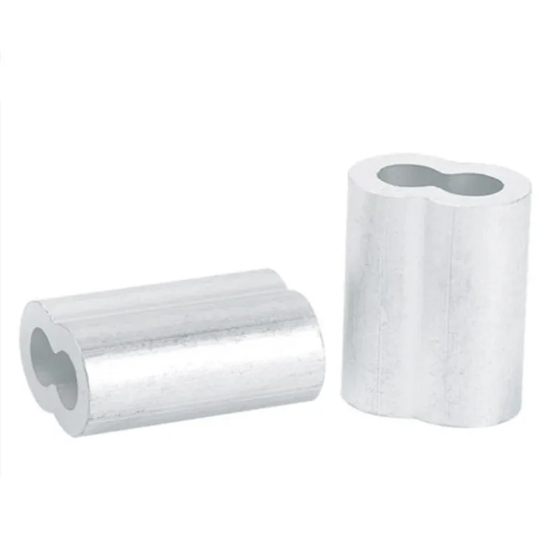 5-100PCS M1.0 M1.2 M1.5 M2 M3 M4 M5 M6 m8 m10 8 Shape Aluminum casing wire rope ferrule cable ties Crimping Sleeve Clip Clamp wire rope clamps cable clamps wire crimp sleeve wire rope sleeve