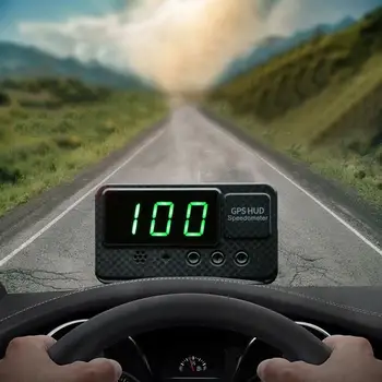 

Easy Setup-Plug C60S Universal GPS Speedometer Head-up Display For Car With Over Speed Alarm No installation Compatible Trucks
