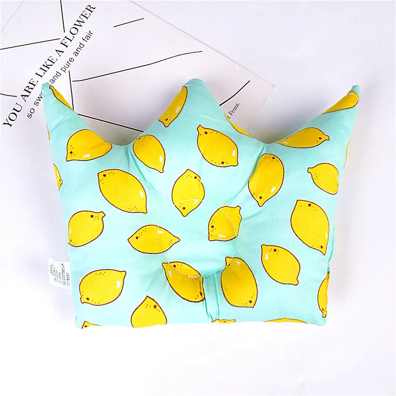 Green lemon Мягкий хлопок формируя для малышей и детей постарше подушка для путешествий Шея подушка для сна подушка детская позиционер Анти ролл для новорожденных, для маленьких мальчиков и девочек с рисунками из мультфильмов номер Декор - Цвет: Green lemon