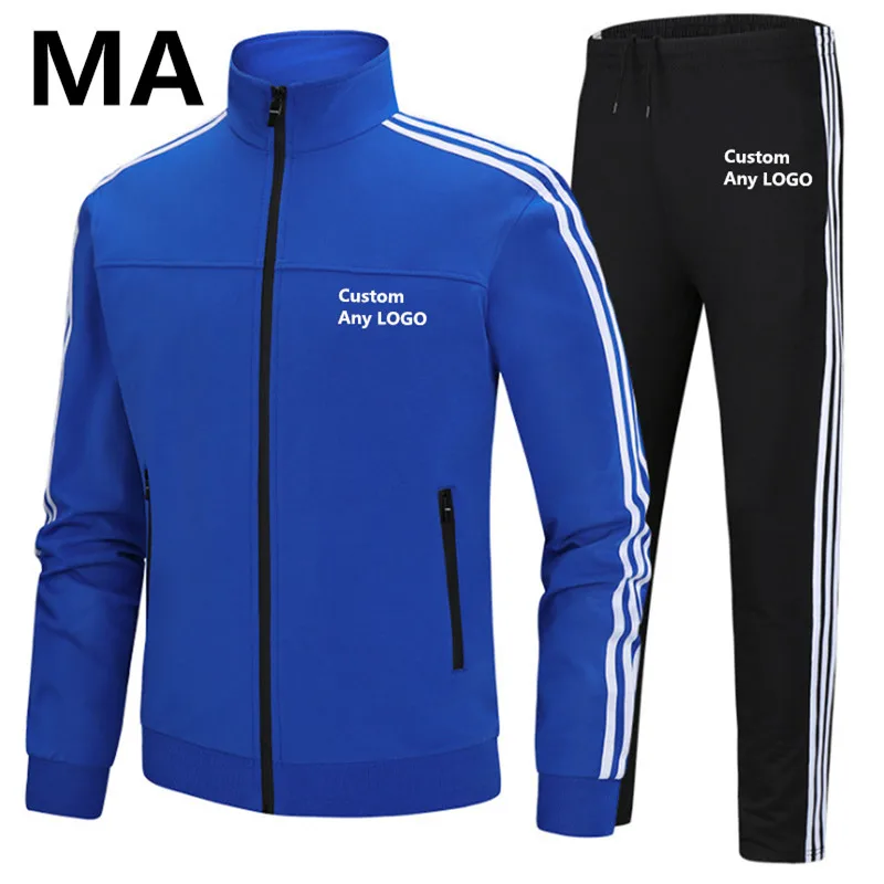 MA The New Autumn Winter High street Men Classic Warm Sportwear Sweatpants Male Casual Slim fit Zipper Comfortable Male Clothes