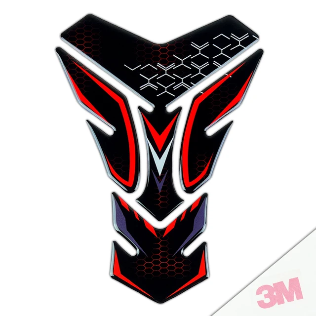 Autocollants Antidérapants Réservoir Moto Caoutchouc - Protection Genoux, Design 3D, Paire