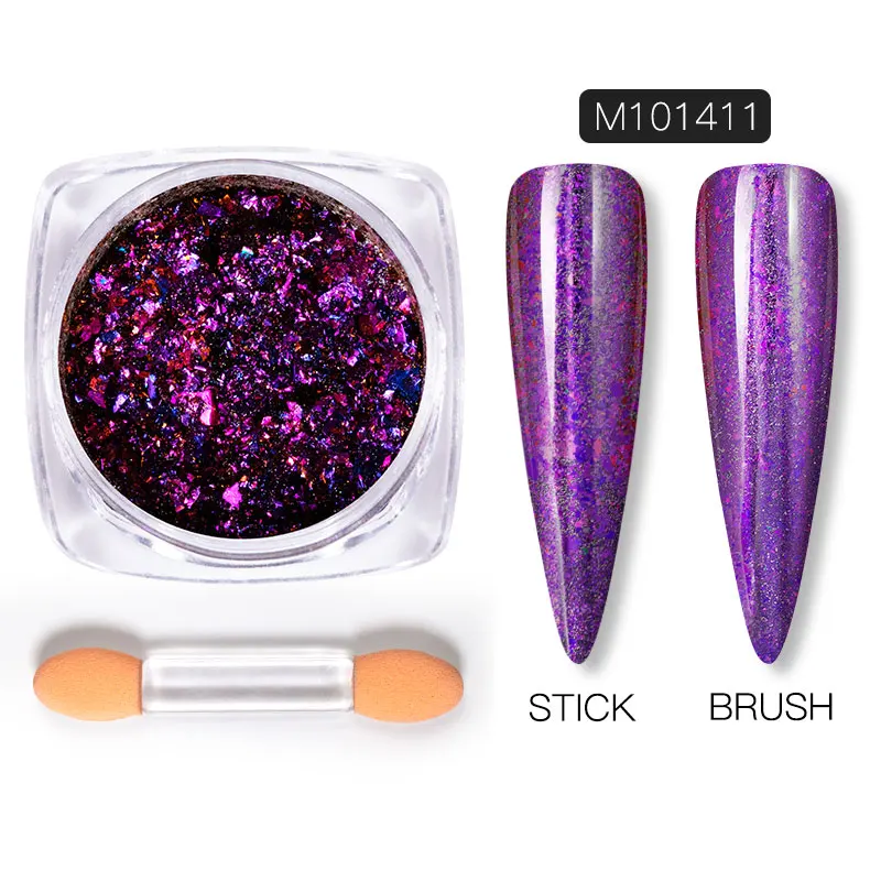 M101411 Nailwind дизайн ногтей зеркальный блеск пигмент порошок хром голографический Маникюр все украшения Дизайн Маникюр основа верхнее покрытие - Цвет: M101411