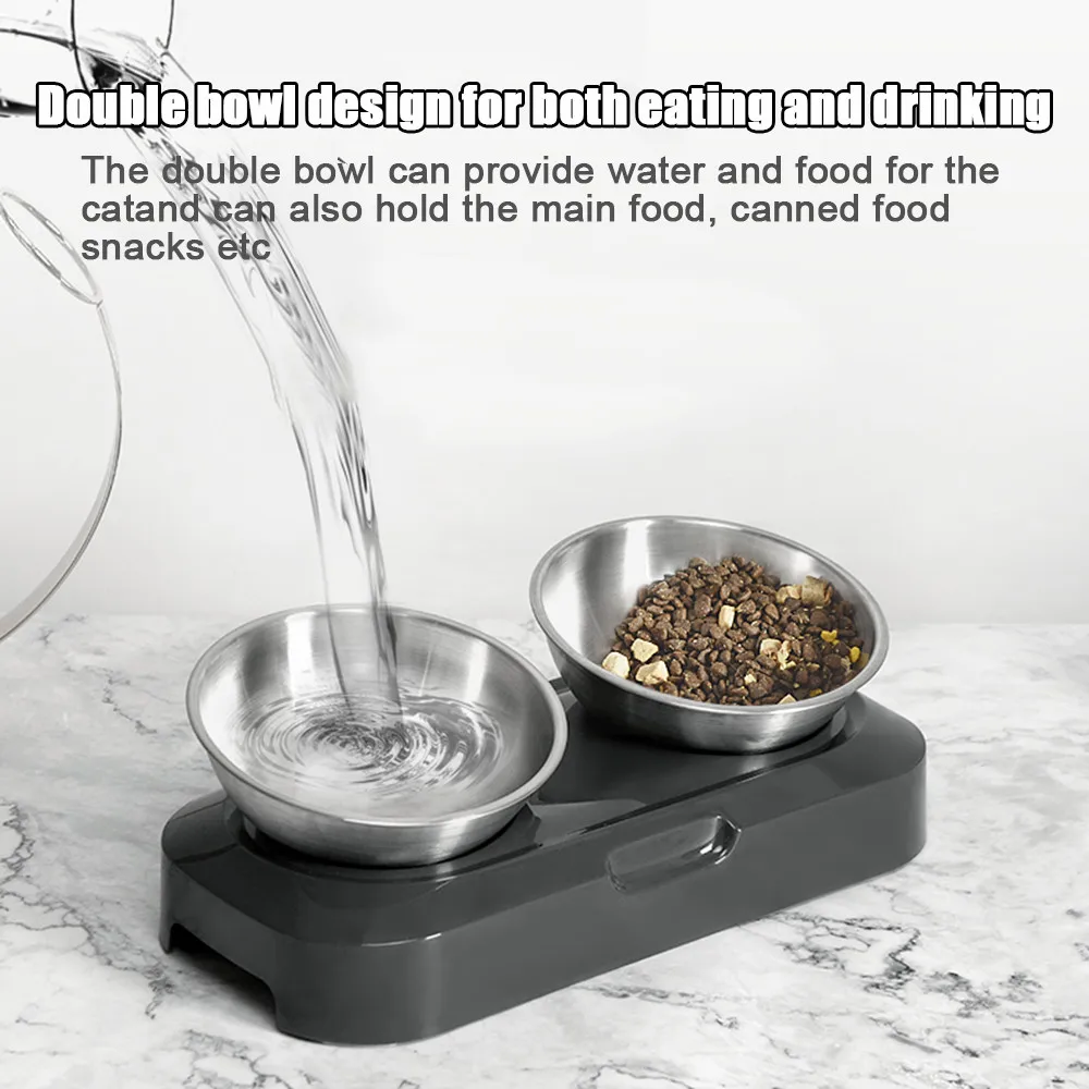 Stainless Steel Pet Bowls with Stand5