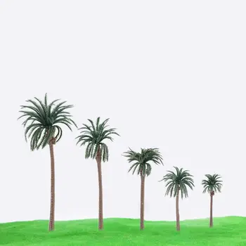 

30pcs Artificial Coconut Palm Trees Scenery Model Miniature Architecture Trees 57BB