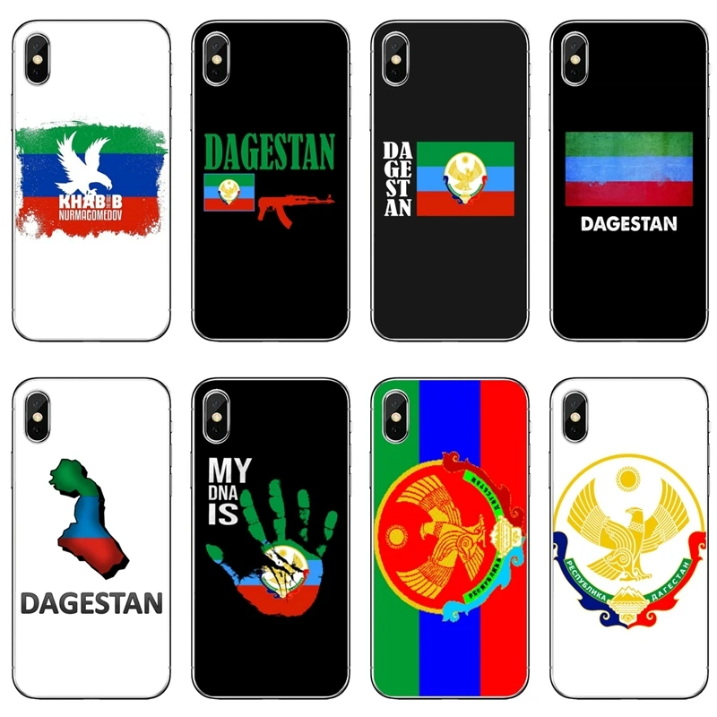 Dagestan Flag Coat Of Arms Eagle Accessories Phone Case For iPhone 11 Pro XS Max XR X 8 7 6 6S Plus 5 5S SE 4S 4 iPod Touch | Мобильные