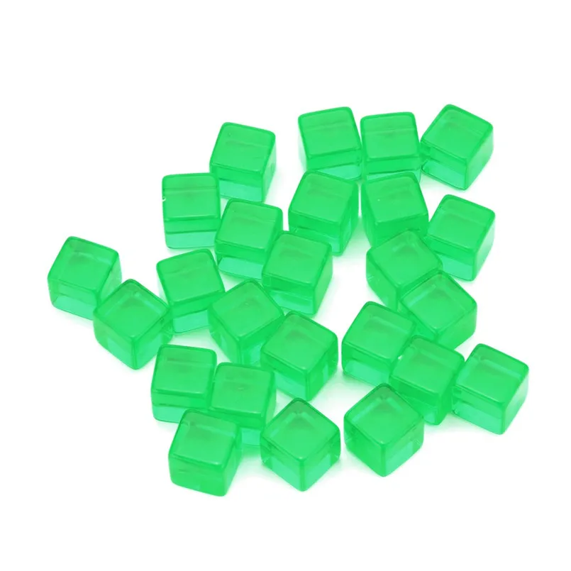 25pcs transparent dice acrylic cube board game kids DIY fun and teaching dice set with 6 dice dados rpg dados poliedricos 30A20 (10)