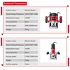 Enrutador eléctrico de 1050W/1500W/2100W para fresado de madera, recortador eléctrico de carpintería, tallado a mano ► Foto 3/6