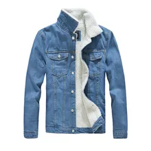Мужская джинсовая куртка с мехом, Женская Осенняя зимняя джинсовая куртка, теплая куртка, винтажная Свободная джинсовая куртка с длинным рукавом, верхняя одежда 9