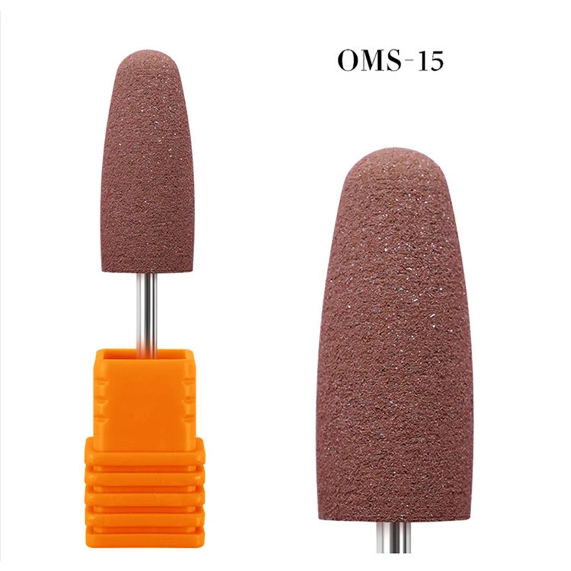 OMS 15 Силиконовая фреза для маникюра, фреза для ногтей, Кремниевая фреза для маникюра, фреза для ногтей, фреза для педикюра - Цвет: OMS 15