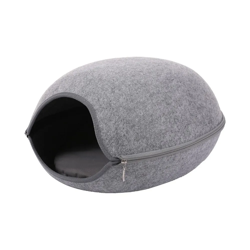 Small Pet Cat Dog House Bag Puppy Eggshell Cave Sleeping Bed Mat Pad Warm Nest 