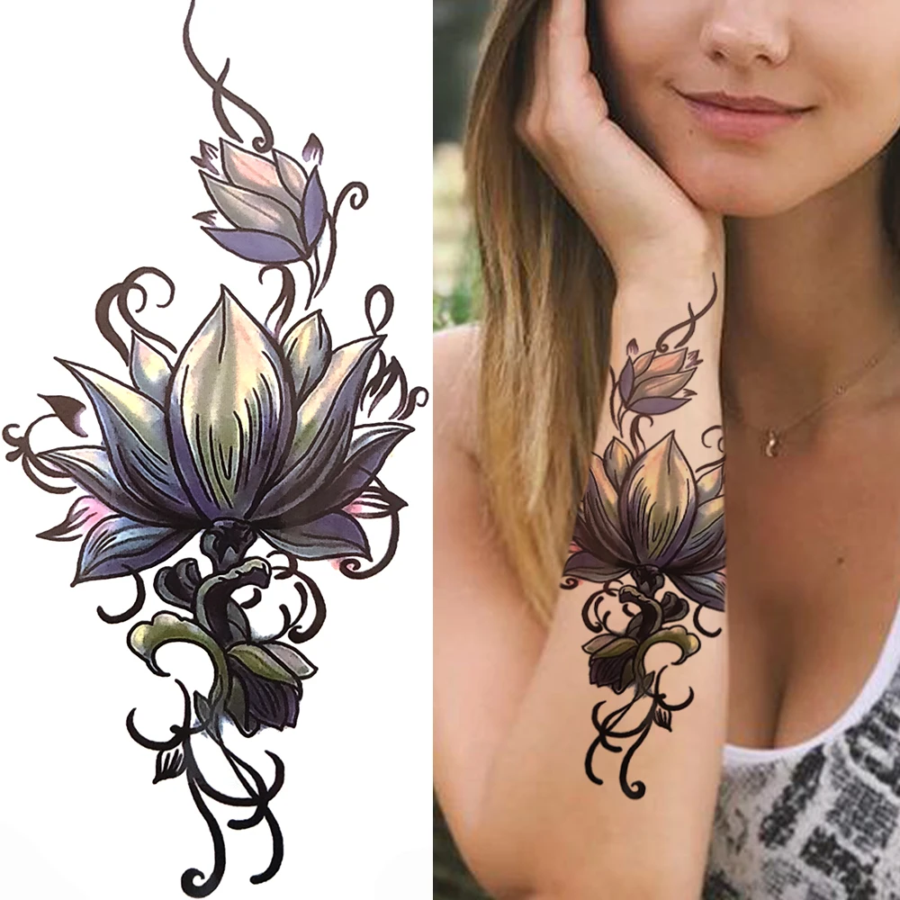 Lotus Tattoo Temporário: A Escolha Perfeita para Quem Busca Arte Corporal  Sem Compromisso, image size:1000x1000