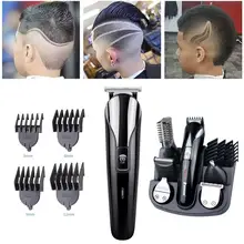 Триммер для бороды, электробритва, бритва, триммер для волос, машинка для стрижки волос, регулируемая Беспроводная Машинка, перезаряжаемая, водонепроницаемая, для парикмахера